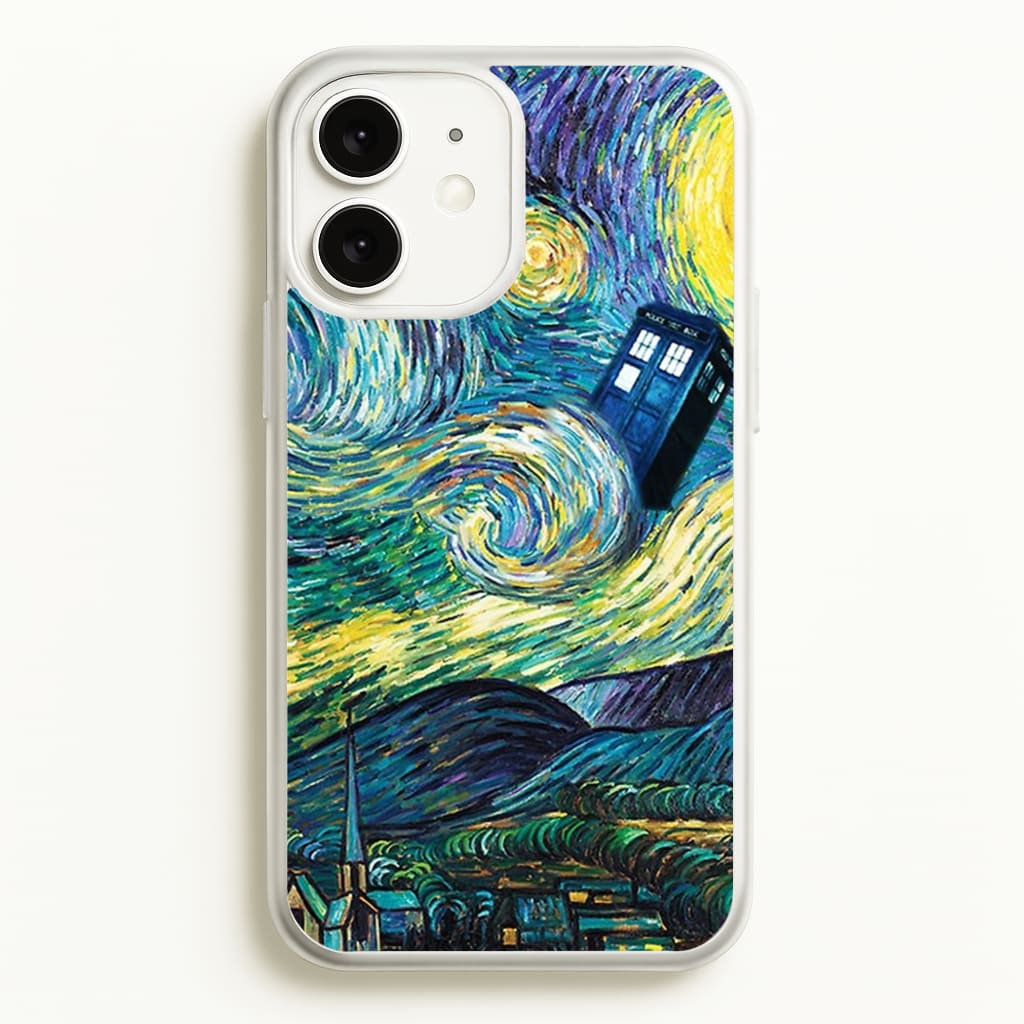 Starry Night Tardis  - Doctor Who Phone Case for iPhone 11
