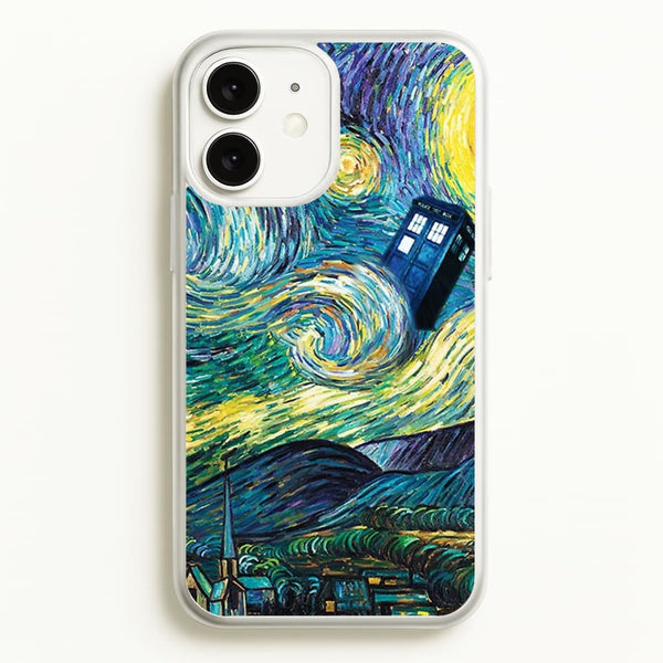 Starry Night Tardis  - Doctor Who Phone Case for iPhone 11