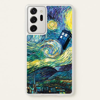 Starry Night Tardis  - Doctor Who Phone Case for Galaxy Note 20 Ultra