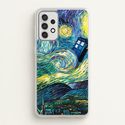 Starry Night Tardis  - Doctor Who Phone Case for Galaxy A52 / A52s