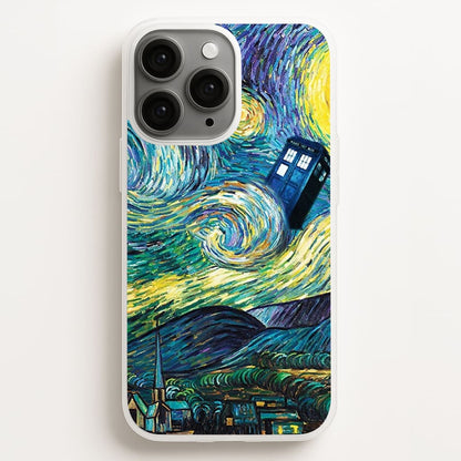 Starry Night Tardis  - Doctor Who Phone Case for iPhone 11 Pro Max