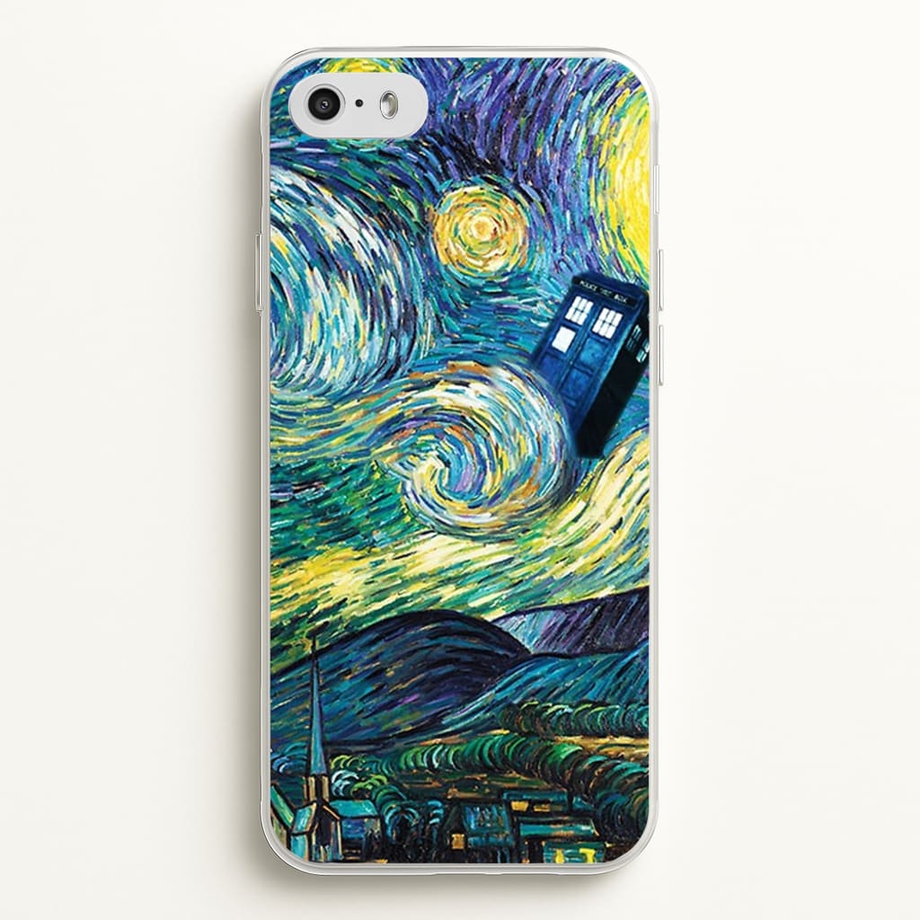 Starry Night Tardis  - Doctor Who Phone Case for iPhone 5 / 5s / SE 2016