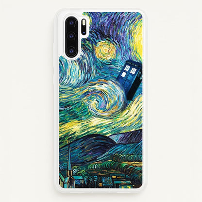 Starry Night Tardis  - Doctor Who Phone Case for Huawei P30 Pro