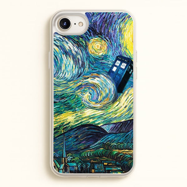 Starry Night Tardis  - Doctor Who Phone Case for iPhone 6 / 7 / 8 / SE