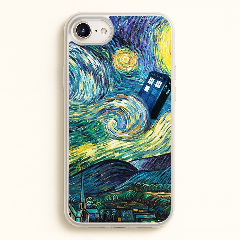 Starry Night Tardis  - Doctor Who Phone Case for iPhone 6 Plus / 7 Plus / 8 Plus