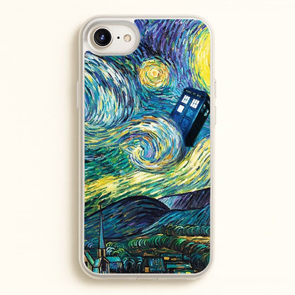 Starry Night Tardis  - Doctor Who Phone Case for iPhone 6 Plus / 7 Plus / 8 Plus