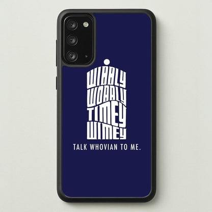 Talk Whovian To Me  - Doctor Who Phone Case for Galaxy Note 20