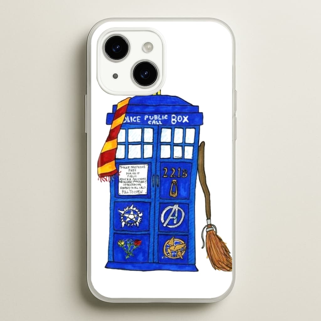 Multifandom Cartoon  - Doctor Who Phone Case for iPhone 15