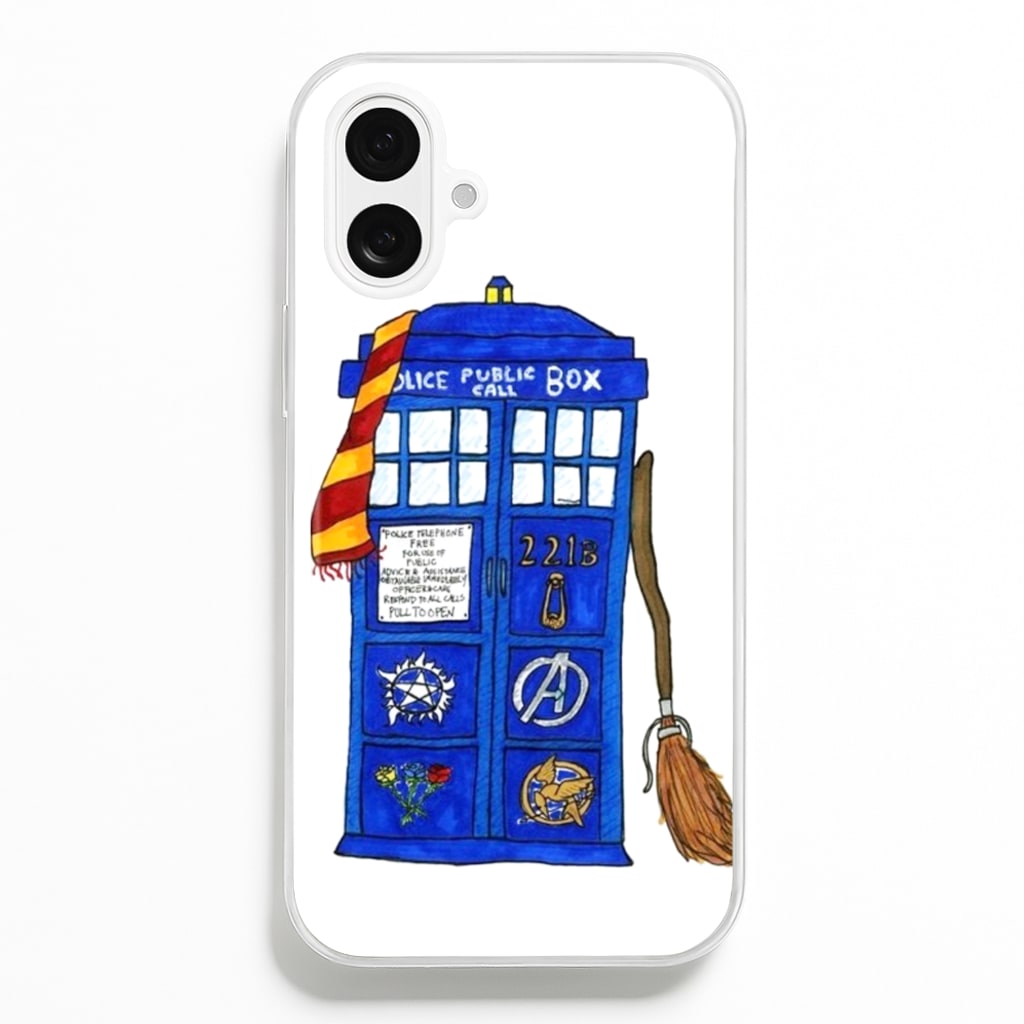 Multifandom Cartoon  - Doctor Who Phone Case for iPhone 16 Plus