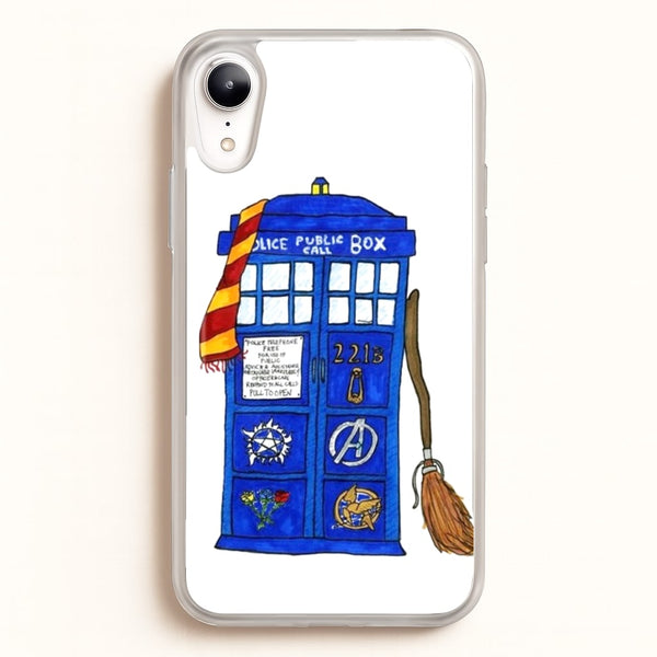Multifandom Cartoon  - Doctor Who Phone Case for iPhone XR