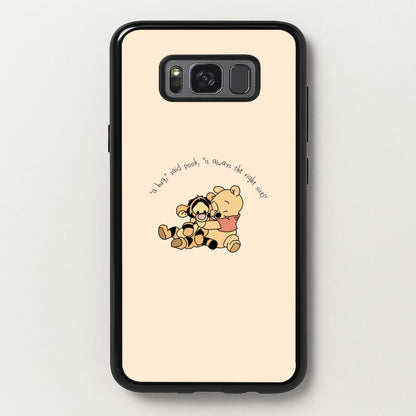 A Hug Said Pooh - Winnie  - Disney Phone Case for Galaxy S8