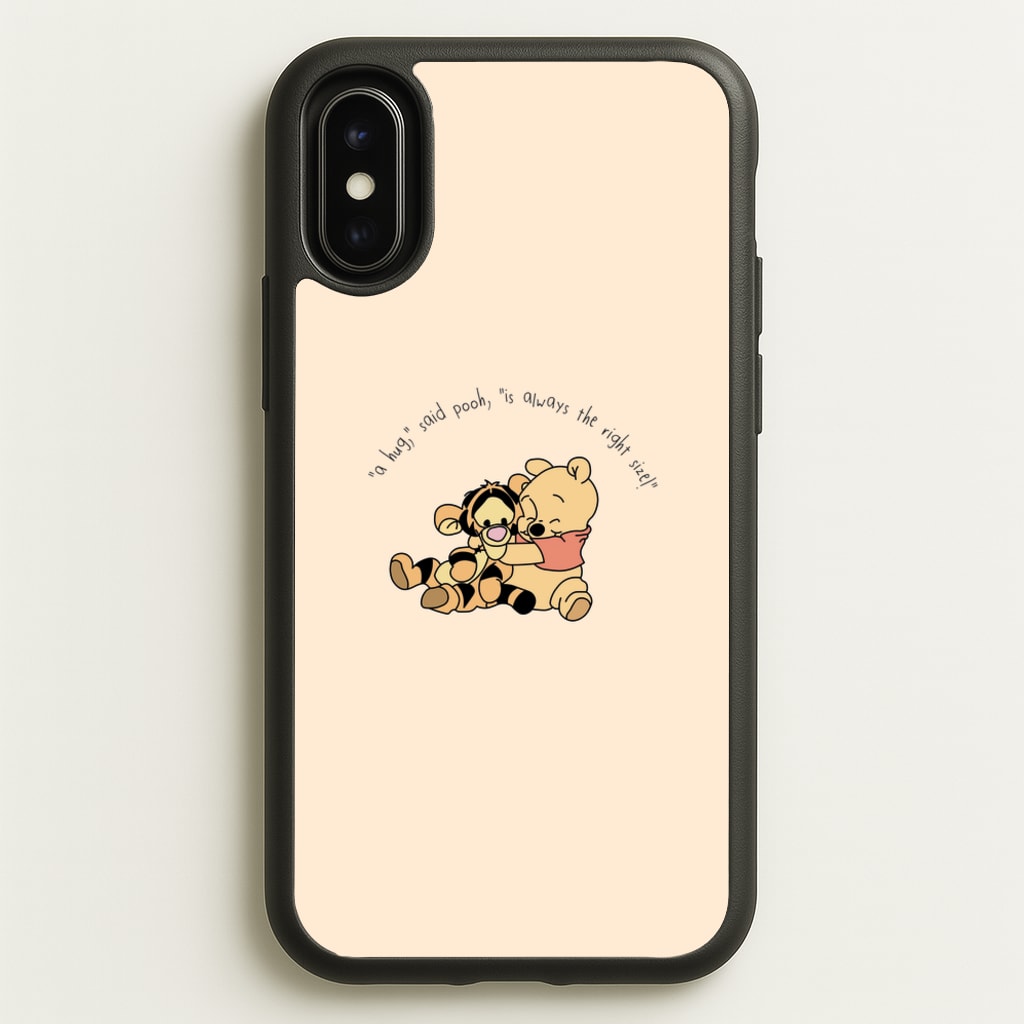 A Hug Said Pooh - Winnie  - Disney Phone Case for iPhone X / XS