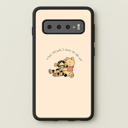A Hug Said Pooh - Winnie  - Disney Phone Case for Galaxy S10