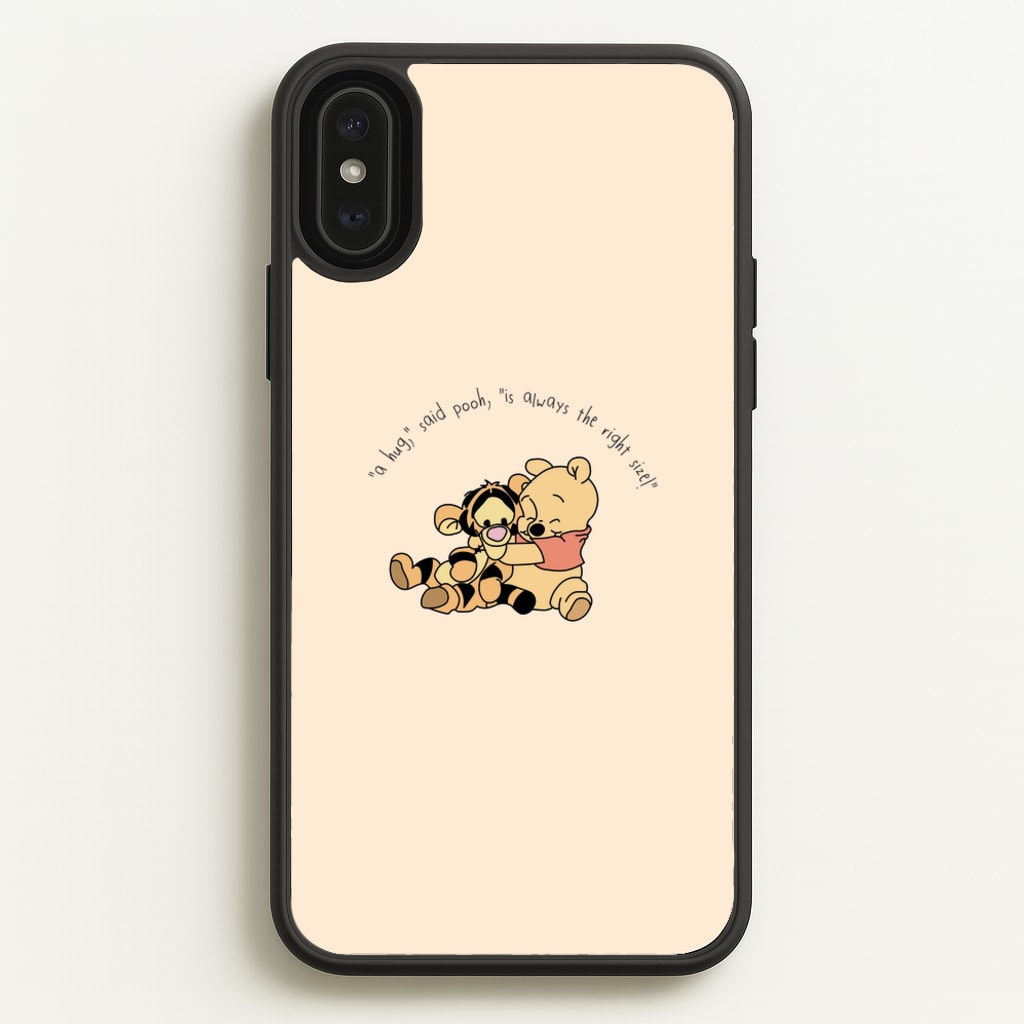 A Hug Said Pooh - Winnie  - Disney Phone Case for iPhone XS Max