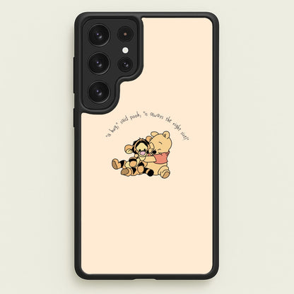 A Hug Said Pooh - Winnie  - Disney Phone Case for Galaxy S23 Ultra