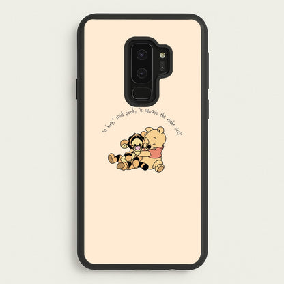 A Hug Said Pooh - Winnie  - Disney Phone Case for Galaxy S9 Plus
