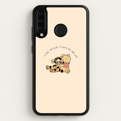 A Hug Said Pooh - Winnie  - Disney Phone Case for Huawei P30 Lite