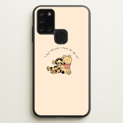 A Hug Said Pooh - Winnie  - Disney Phone Case for Galaxy A21s