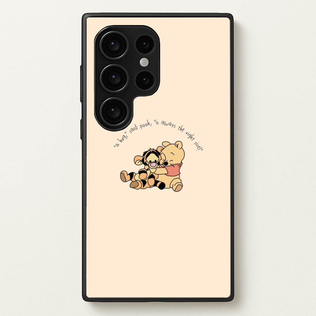 A Hug Said Pooh - Winnie  - Disney Phone Case for Galaxy S24 Ultra
