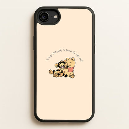 A Hug Said Pooh - Winnie  - Disney Phone Case for iPhone 6 / 7 / 8 / SE