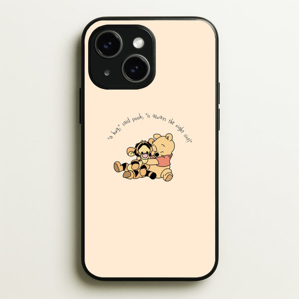 A Hug Said Pooh - Winnie  - Disney Phone Case for iPhone 15