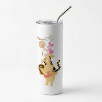 Bouncing Tiger , Piglet , Yellow Bear Skinny Tumbler