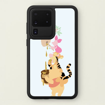 Bouncing Tiger , Piglet , Yellow Bear  - Disney Phone Case for Galaxy S20 Ultra