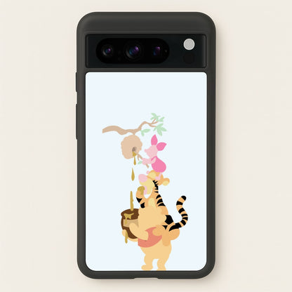 Bouncing Tiger , Piglet , Yellow Bear  - Disney Phone Case for Google Pixel 8 Pro