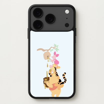 Bouncing Tiger , Piglet , Yellow Bear Phone Case for iPhone 17 Pro Max