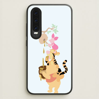 Bouncing Tiger , Piglet , Yellow Bear  - Disney Phone Case for Huawei P30