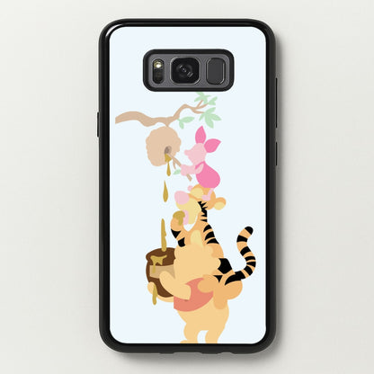 Bouncing Tiger , Piglet , Yellow Bear  - Disney Phone Case for Galaxy S8 Plus