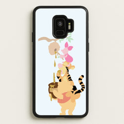 Bouncing Tiger , Piglet , Yellow Bear  - Disney Phone Case for Galaxy S9