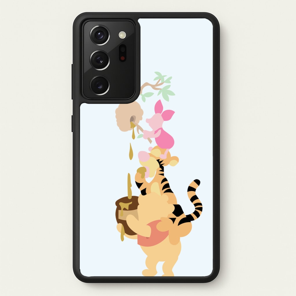 Bouncing Tiger , Piglet , Yellow Bear  - Disney Phone Case for Galaxy Note 20 Ultra