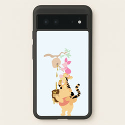 Bouncing Tiger , Piglet , Yellow Bear  - Disney Phone Case for Google Pixel 6