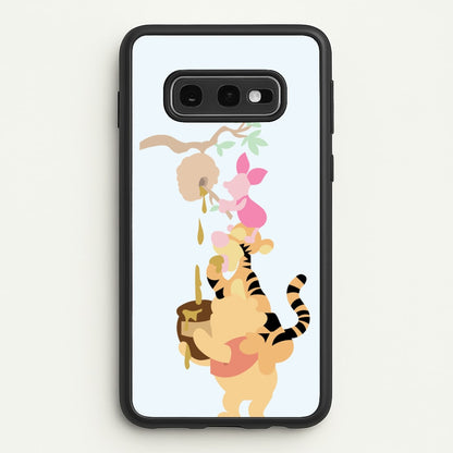 Bouncing Tiger , Piglet , Yellow Bear  - Disney Phone Case for Galaxy S10e