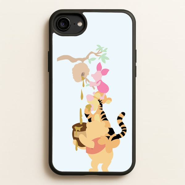 Bouncing Tiger , Piglet , Yellow Bear  - Disney Phone Case for iPhone 6 / 7 / 8 / SE