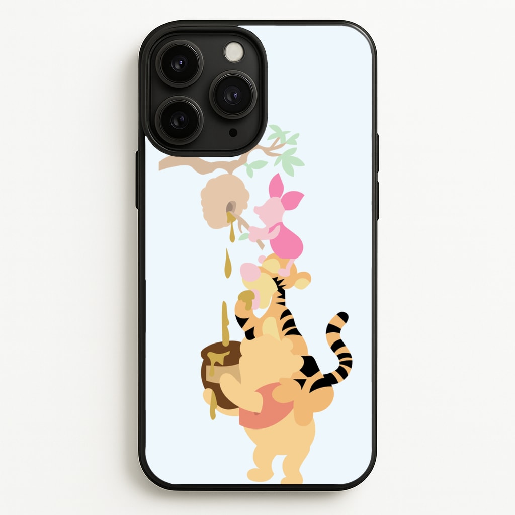 Bouncing Tiger , Piglet , Yellow Bear  - Disney Phone Case for iPhone 11 Pro