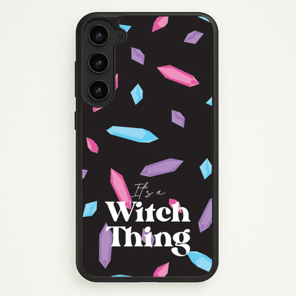It's A Witch Thing Pattern  - Goth Aesthetic Phone Case for Galaxy S23