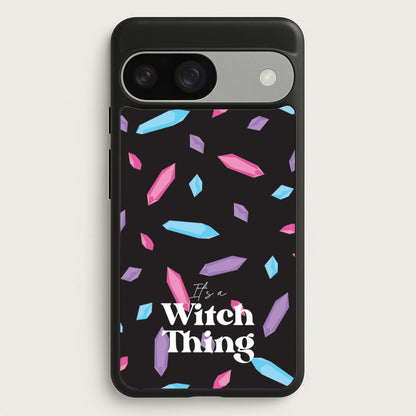 It's A Witch Thing Pattern  - Goth Aesthetic Phone Case for Google Pixel 9 / 9 Pro