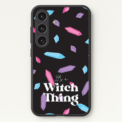It's A Witch Thing Pattern  - Goth Aesthetic Phone Case for Galaxy S24