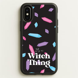 It's A Witch Thing Pattern  - Goth Aesthetic Phone Case for iPhone X / XS