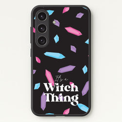 It's A Witch Thing Pattern  - Goth Aesthetic Phone Case for Galaxy S24 Plus