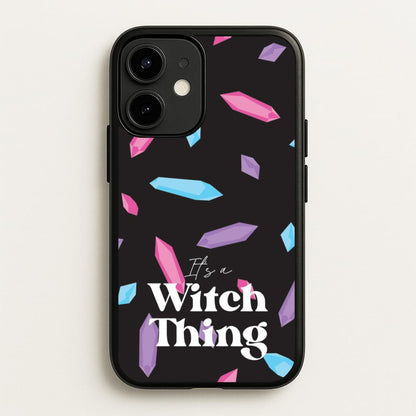 It's A Witch Thing Pattern  - Goth Aesthetic Phone Case for iPhone 12 / 12 Pro