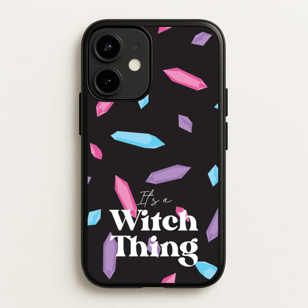 It's A Witch Thing Pattern  - Goth Aesthetic Phone Case for iPhone 12 / 12 Pro