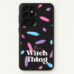 It's A Witch Thing Pattern  - Goth Aesthetic Phone Case for Galaxy S21 Ultra