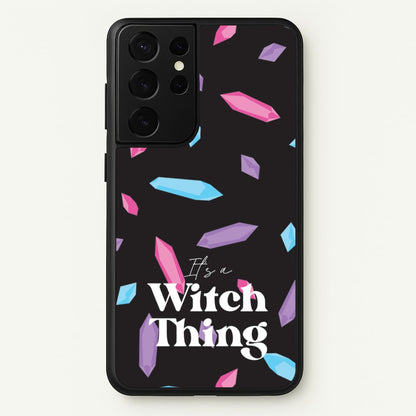 It's A Witch Thing Pattern  - Goth Aesthetic Phone Case for Galaxy S21 Ultra