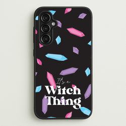 It's A Witch Thing Pattern  - Goth Aesthetic Phone Case for Galaxy A14