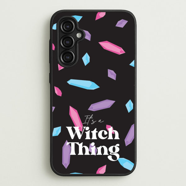 It's A Witch Thing Pattern  - Goth Aesthetic Phone Case for Galaxy A14