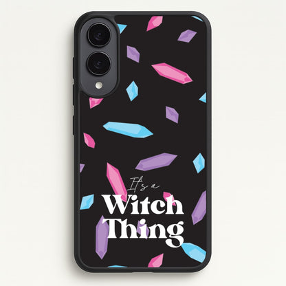 It's A Witch Thing Pattern  - Goth Aesthetic Phone Case for Galaxy S25 Edge