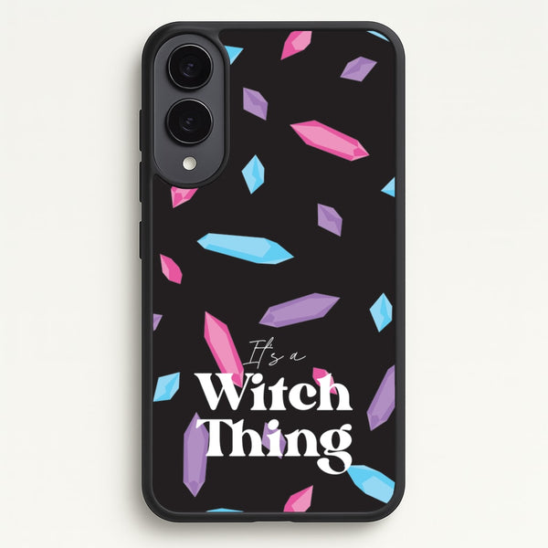 It's A Witch Thing Pattern  - Goth Aesthetic Phone Case for Galaxy S25 Edge